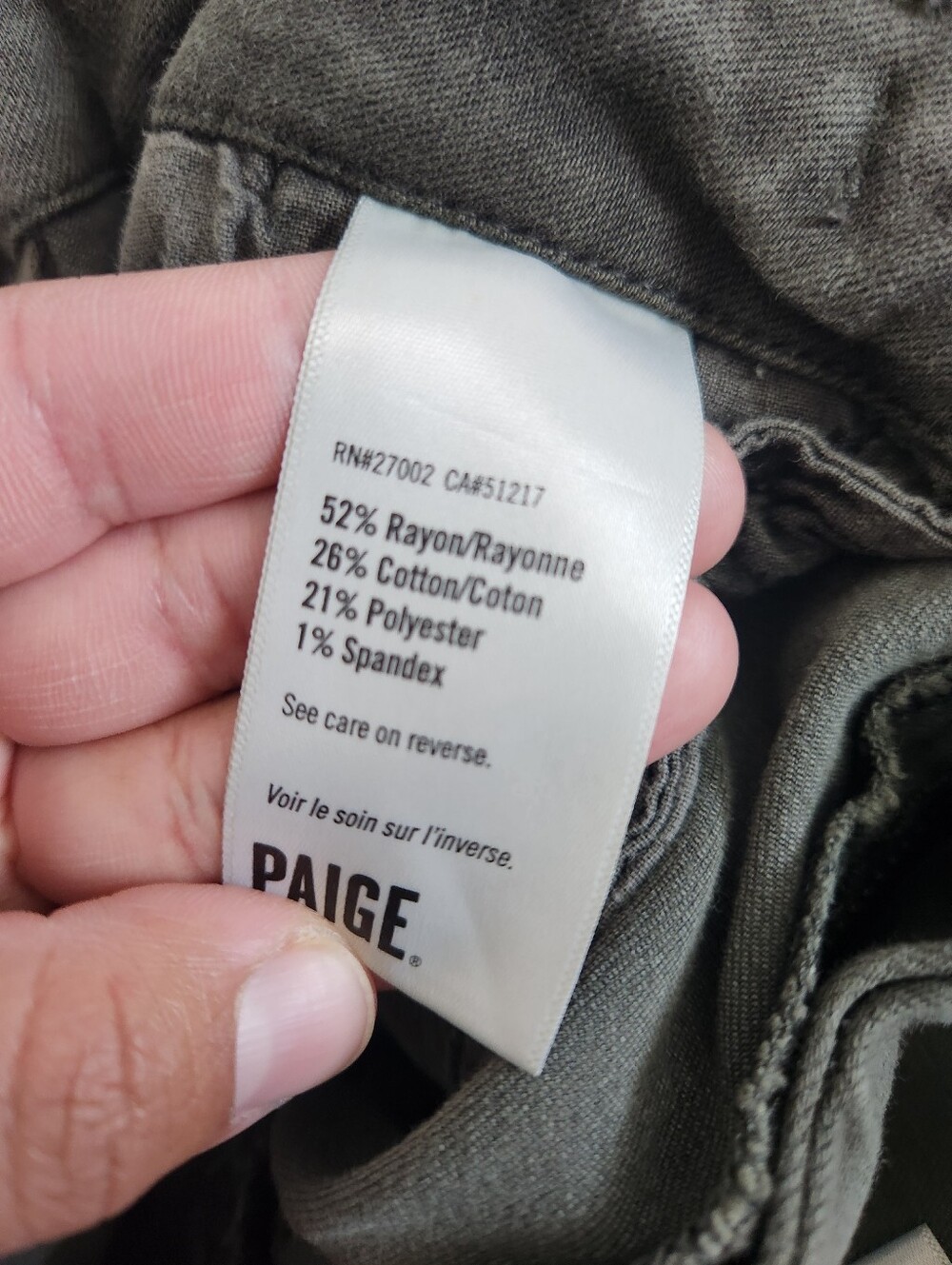 Paige Christy Cargo Pants Size 25 - Picture 5 of 8